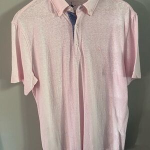 Tailorbyrd‎ Men's Pink Polo Shirt size large